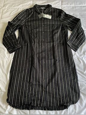 New Habitat Eastside Stripe Cafe Dress Size XL